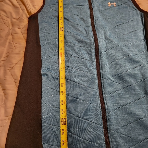 Men's Medium Under Armour Blue ColdGear Zipdown Vest ...M - Picture 4 of 6
